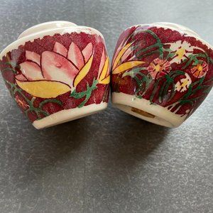 Vintage Vernon Kilns Don Blanding Lei Lani Salt and Pepper Shakers